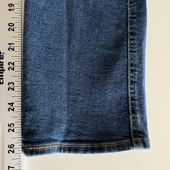 Signature Levi Strauss Women's Jeans Size 27 Straight Leg High Rise Stretch Blue - Picture 9 of 11